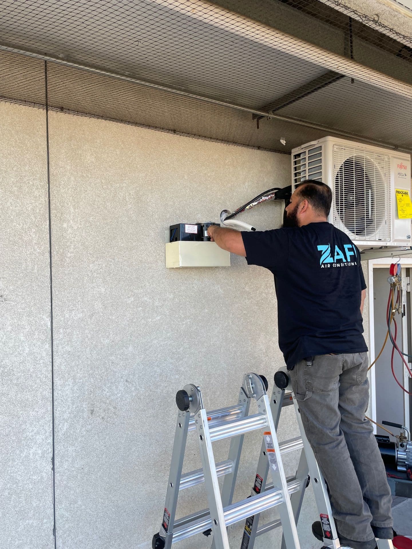 Gallery photos for Efficient Fujitsu Mini-Split Installation at Ontario Airport: Image #6